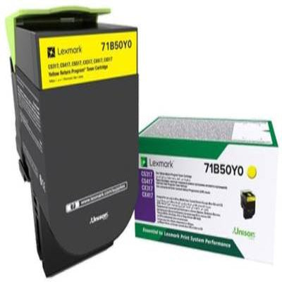 Lexmark Toner Yellow 71B50Y0 - CS317, CS417, CX317, CX417