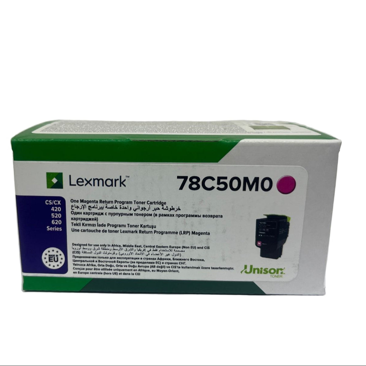 Lexmark 78C50M0 Magenta Return Program Toner Cartridge