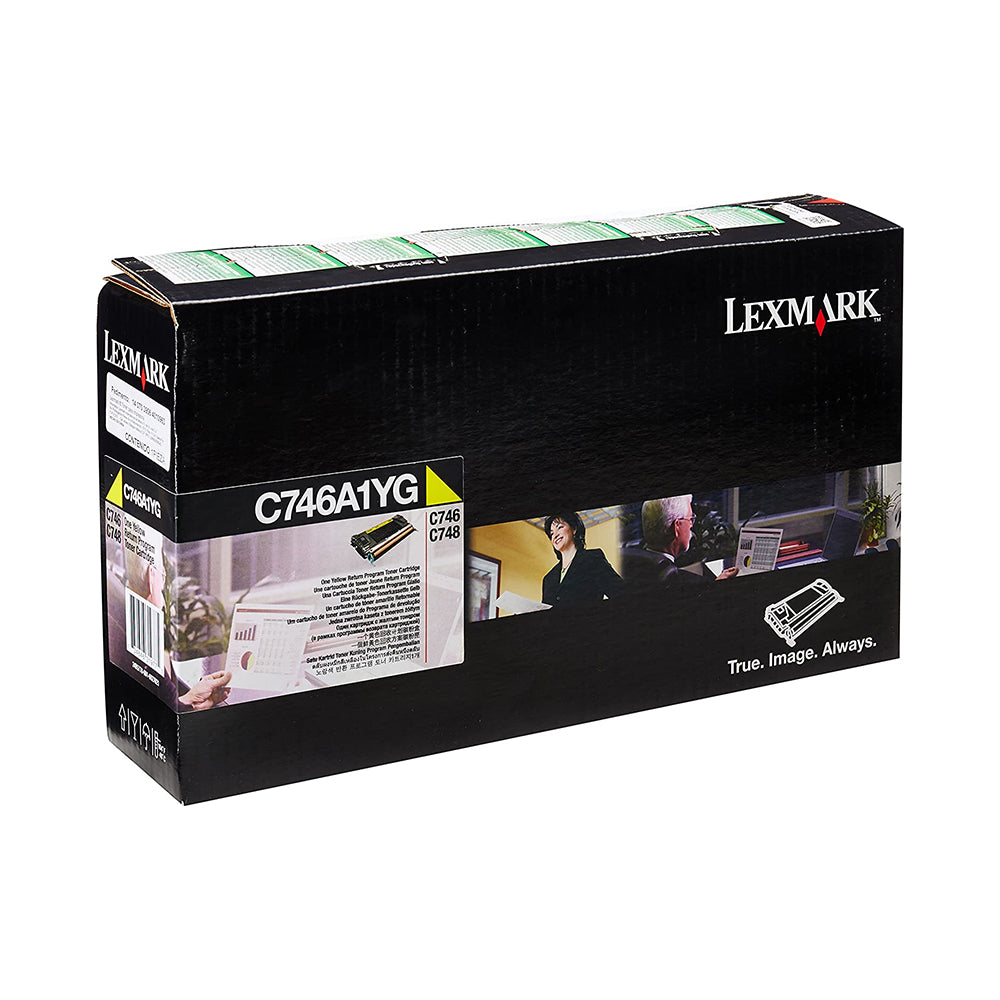 Lexmark Toner C746A1YG Yellow Return Program Toner Cartridge