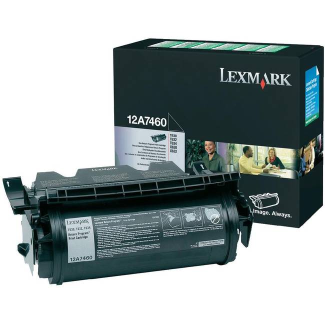 Toner Lexmark Black 12A7460 -T63X