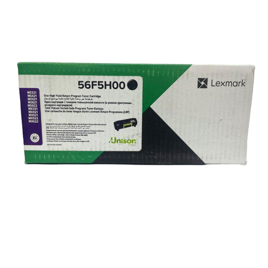 Lexmark 56F5H00 Black High Yield Return Program Toner Cartridge