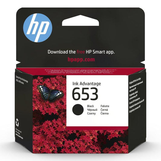 HP 653 Black Original Ink Advantage Cartridge