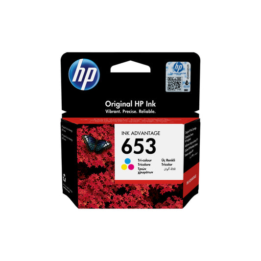 HP 653 Tri-color Original Ink Advantage Cartridge