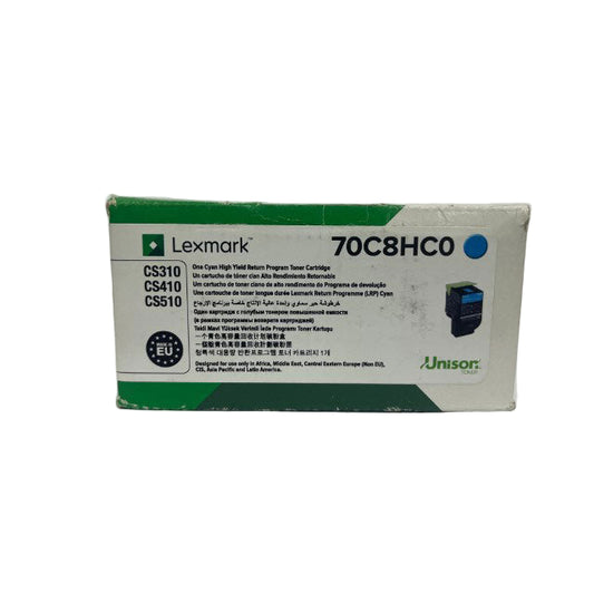 Lexmark 70C8HC0 Cyan High Yield Toner