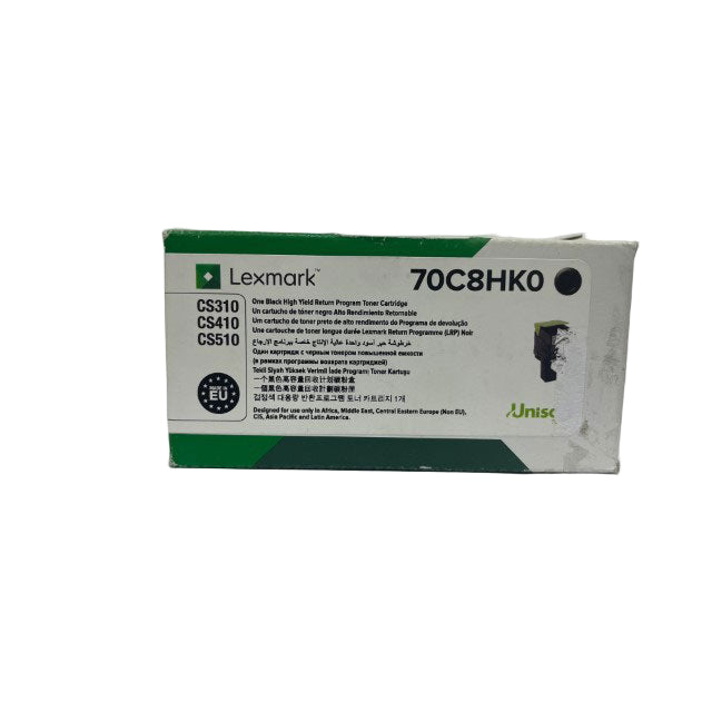 Lexmark 70C8HK0 Black High Yield Toner