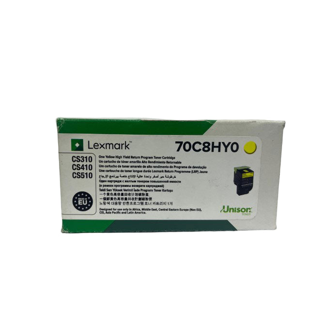 Lexmark 70C8HY0 Yellow High Yield Toner