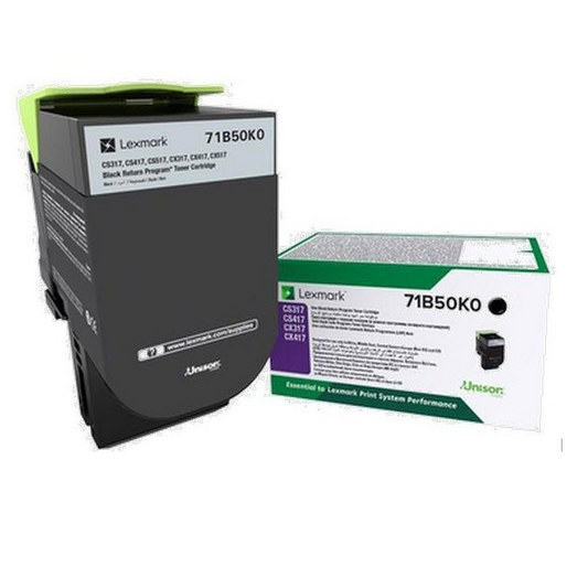 Lexmark Toner Black 71B50K0 FOR CS317, CS417, CX317, CX417