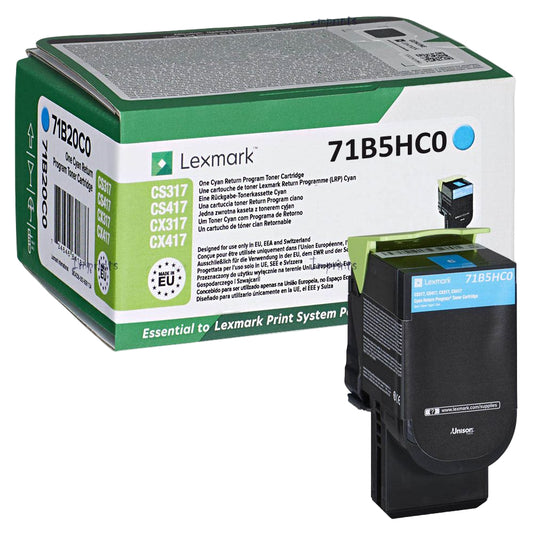 Lexmark Toner Cyan High Yield 71B5HC0 for CS417, CX417