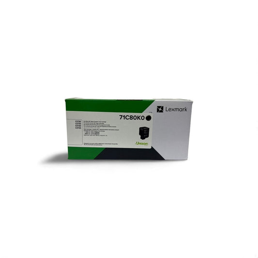 Lexmark 71C80K0 Black Return Program 5K Toner Cartridge