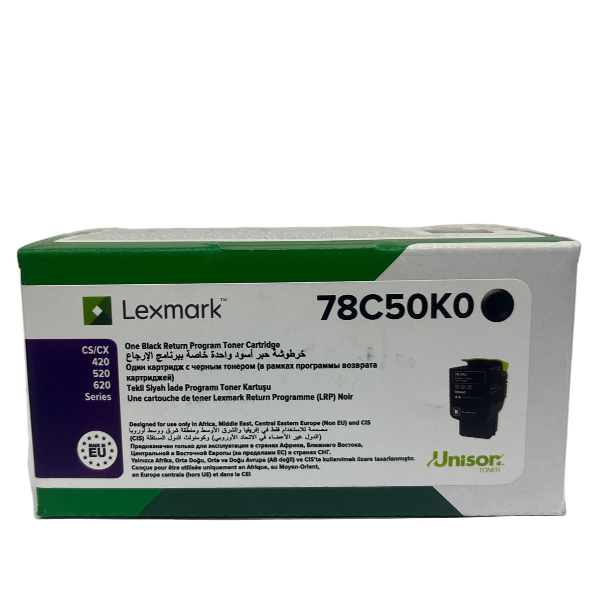 Lexmark 78C50K0 Black Return Program Toner Cartridge
