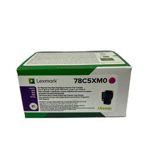 Lexmark Magenta Toner 78C5XM0 For CS421dn / CS521dn / CS622de