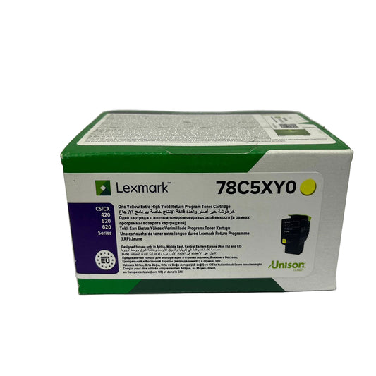 Lexmark Yellow Toner 78C5XY0 For CS421dn / CS521dn / CS622de