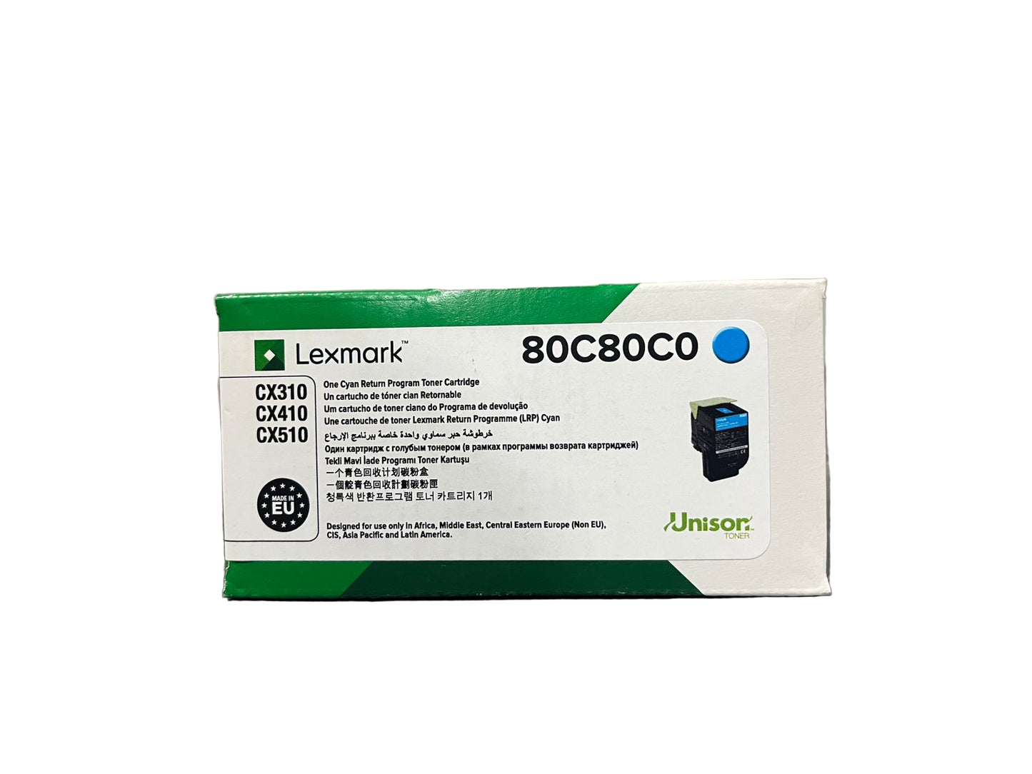 Lexmark Toner Cyan 80C80C0 (808C)