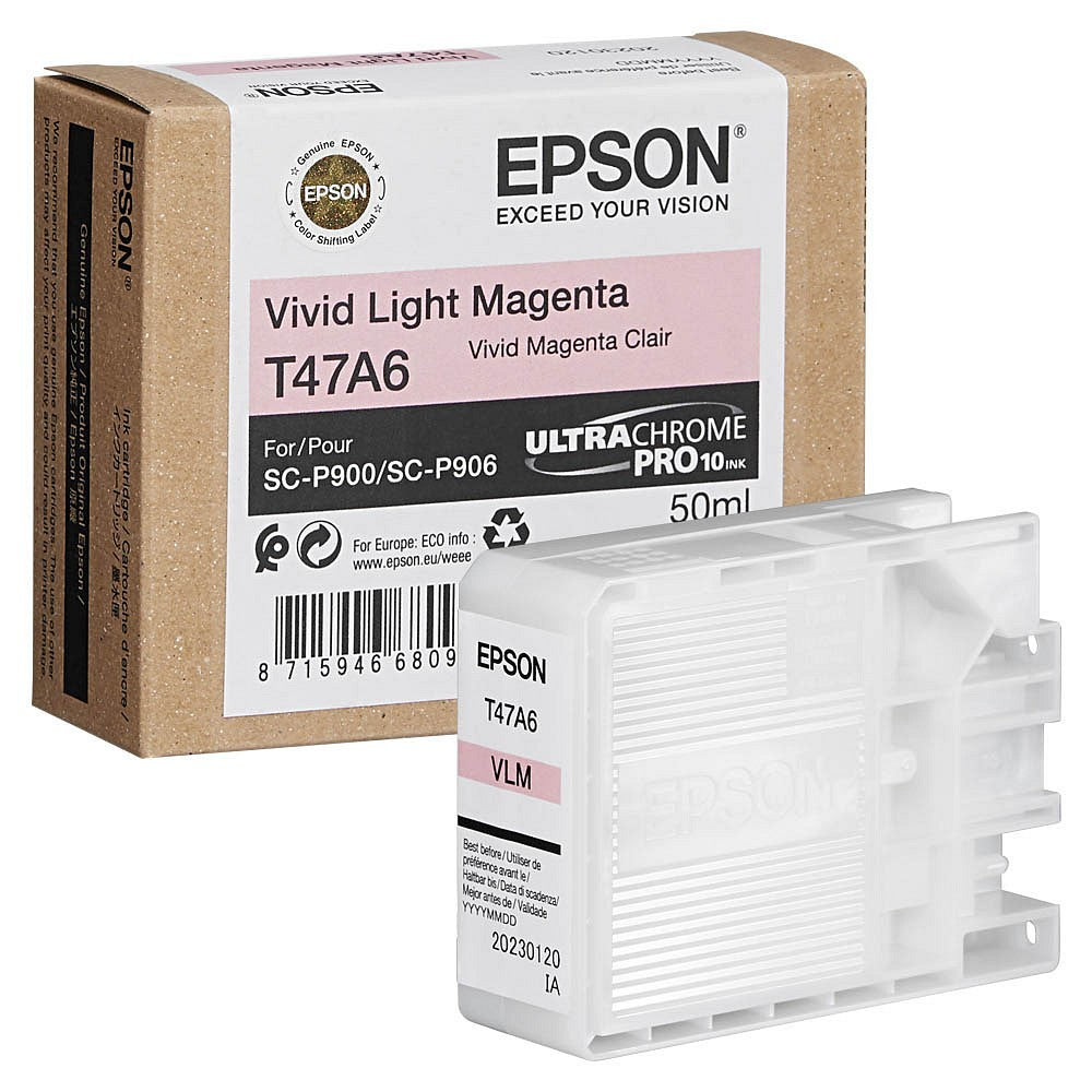 Epson Ink T47A6 Vivid Light Magenta Ultra Chrome 50ml