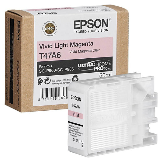 Epson Ink T47A6 Vivid Light Magenta Ultra Chrome 50ml