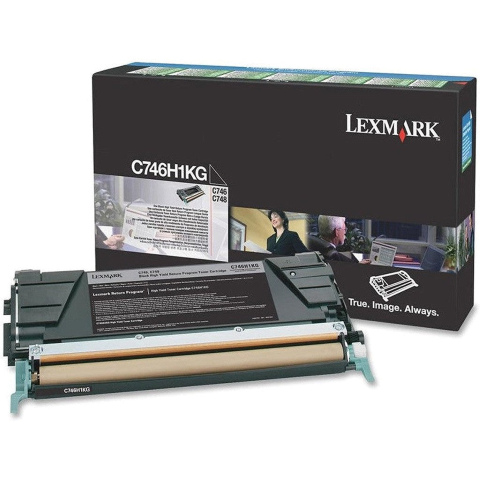 Lexmark Toner C746H1KG Black Return Program 12K Toner Cartridge