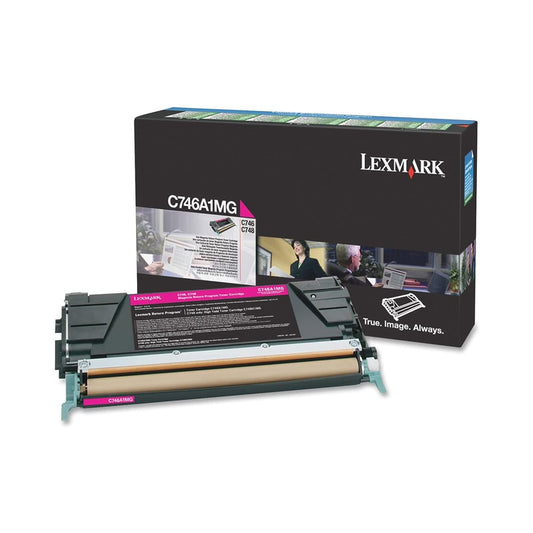 Lexmark Toner C746A1MG Magenta Return Program Toner Cartridge