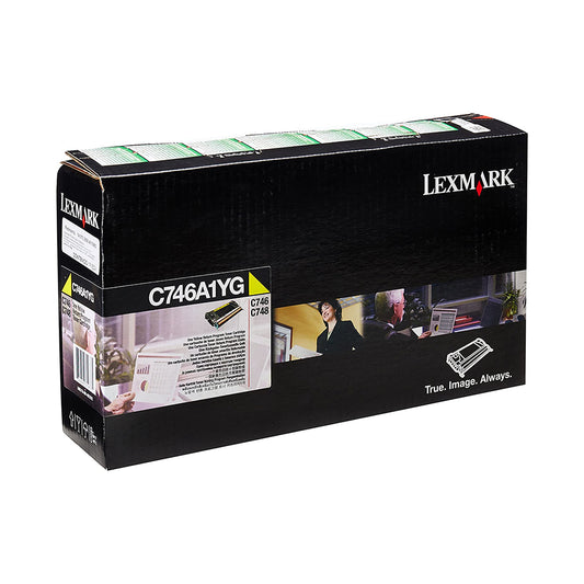 Lexmark Toner C746A1YG Yellow Return Program Toner Cartridge