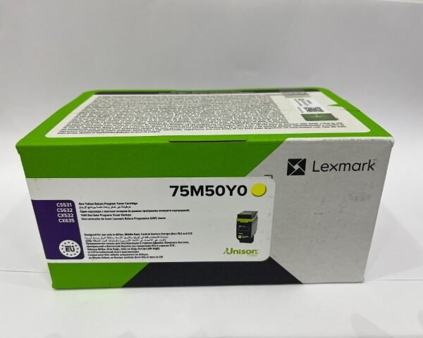 Lexmark Yellow Toner 75M50Y0 For CS531, CS632, CX532, CX635