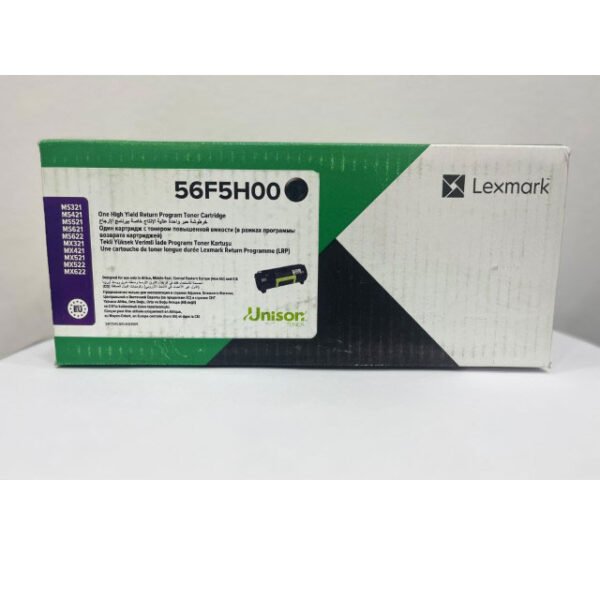 Lexmark 56F5H00 Black High Yield Return Program Toner Cartridge