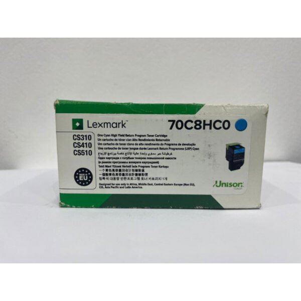 Lexmark 70C8HC0 Cyan High Yield Toner