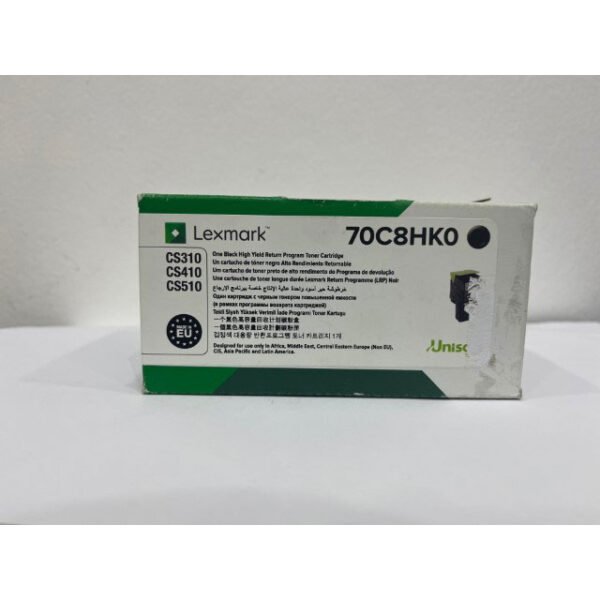 Lexmark 70C8HK0 Black High Yield Toner